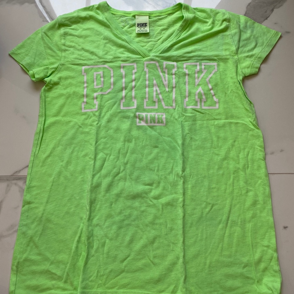 PINK neon green T-Shirt